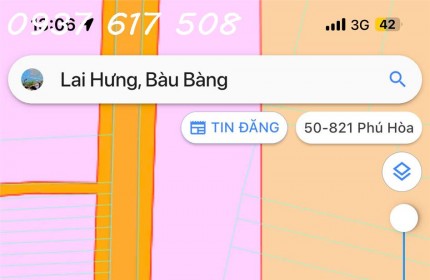 Bán đất Bình Dương mặt tiền đường nhựa Lai Hưng Bàu Bàng 23114 m2